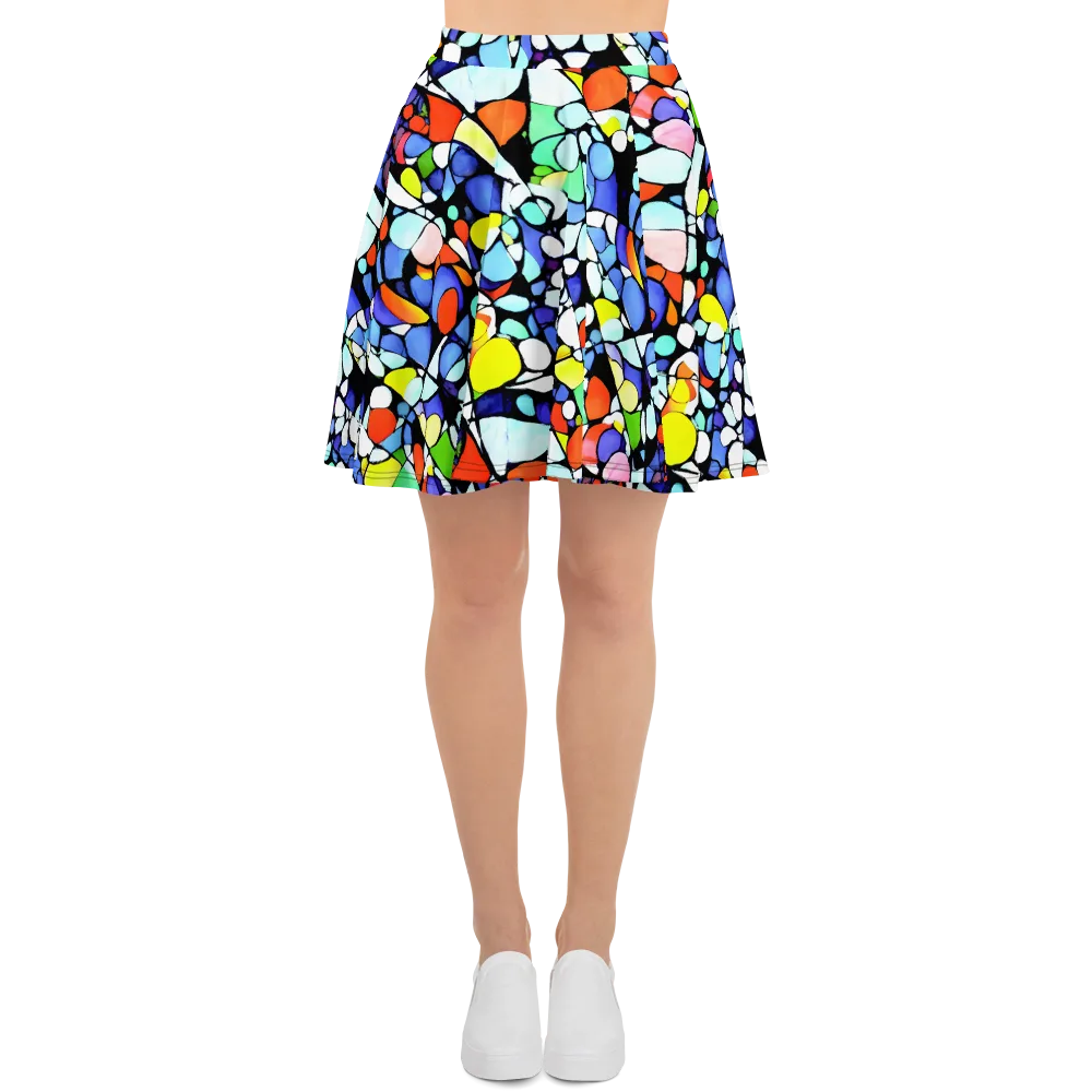 Spectrum Shards on Skater Skirt — Front
