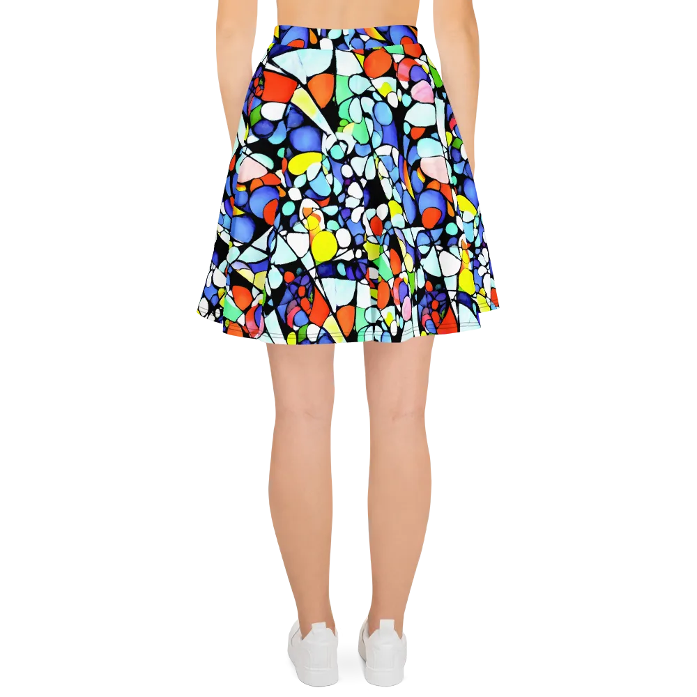 Spectrum Shards on Skater Skirt — Back