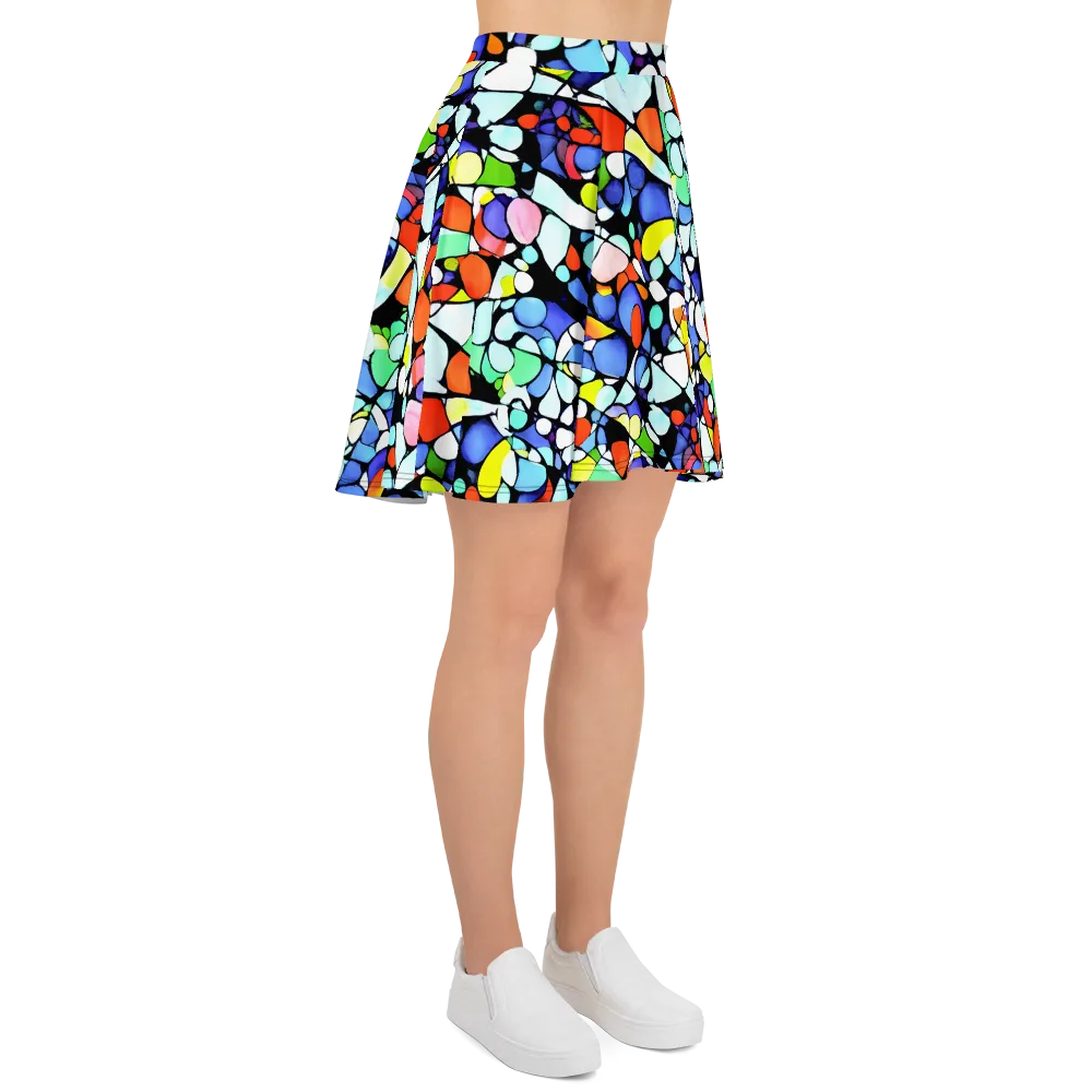 Spectrum Shards on Skater Skirt — Right