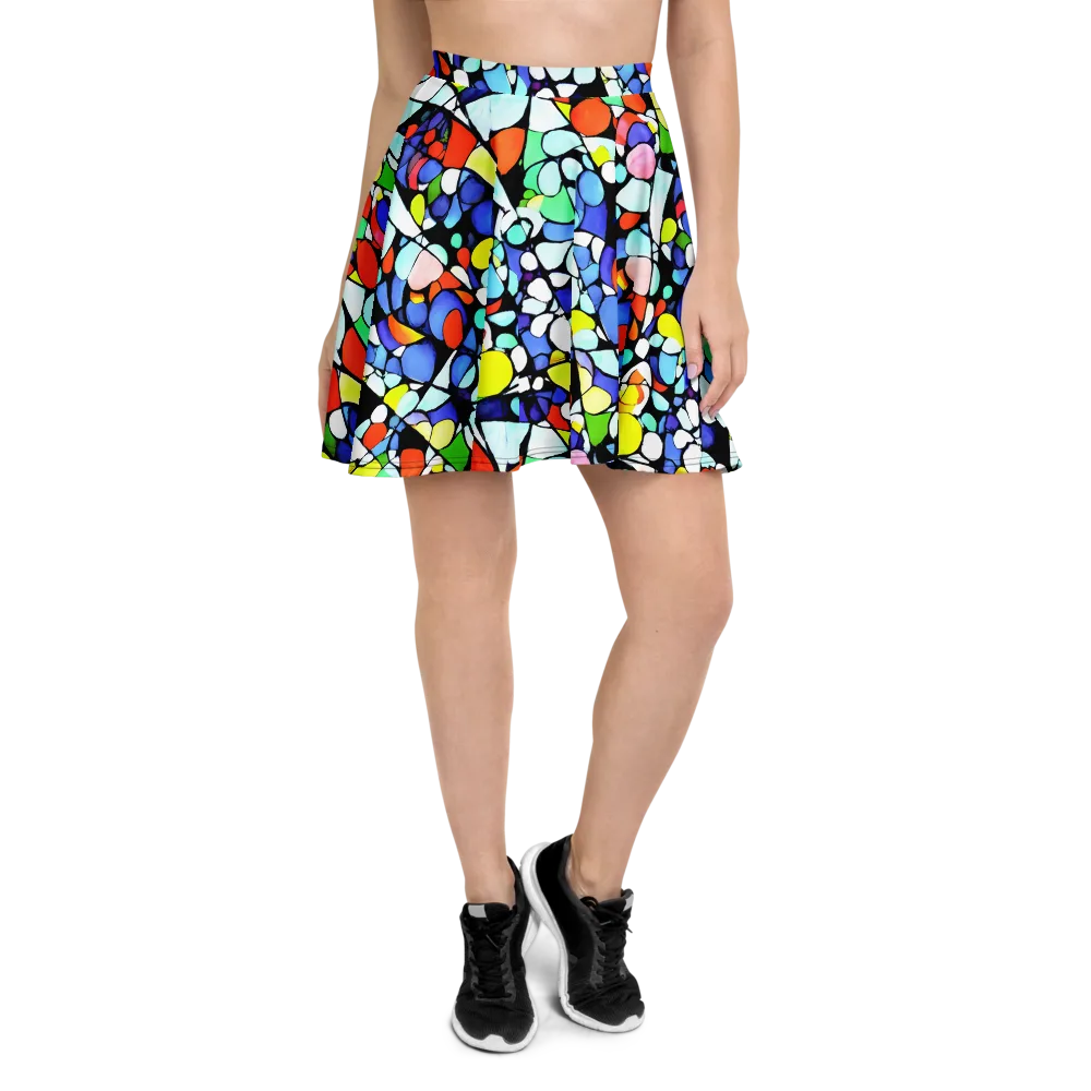 Spectrum Shards on Skater Skirt — Front