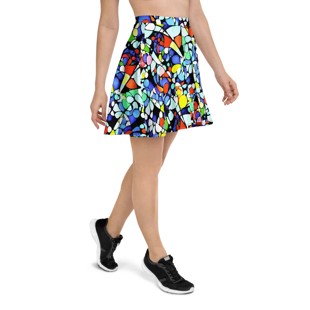 Spectrum Shards on Skater Skirt — Right