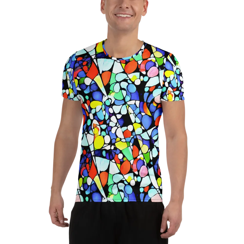 Spectrum Shards on Men's Athletic T-Shirt — Front
