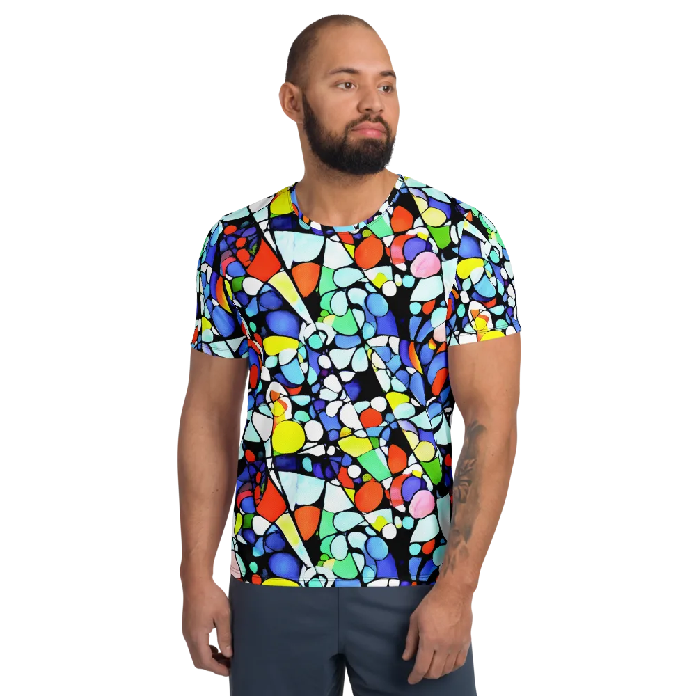 Spectrum Shards on Men's Athletic T-Shirt — Front