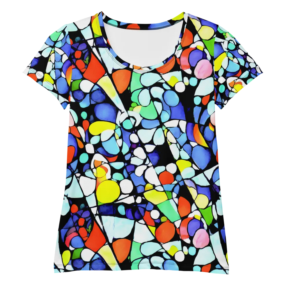 Spectrum Shards on Women's Athletic T-Shirt — Front