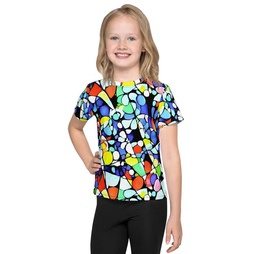 Spectrum Shards on Kids Crew Neck T-Shirt — Front