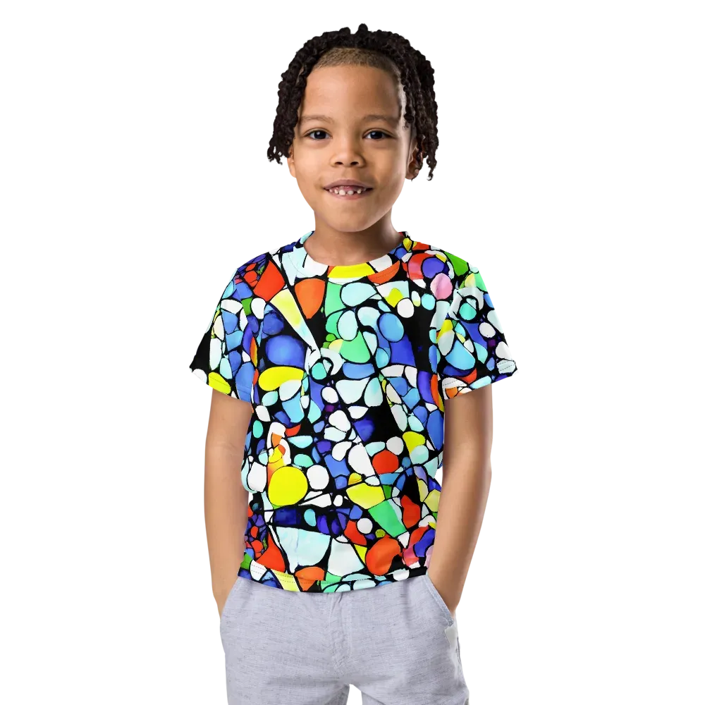 Spectrum Shards on Kids Crew Neck T-Shirt — Front