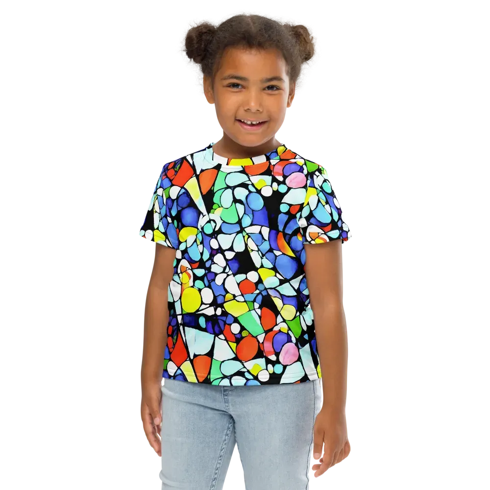 Spectrum Shards on Kids Crew Neck T-Shirt — Front