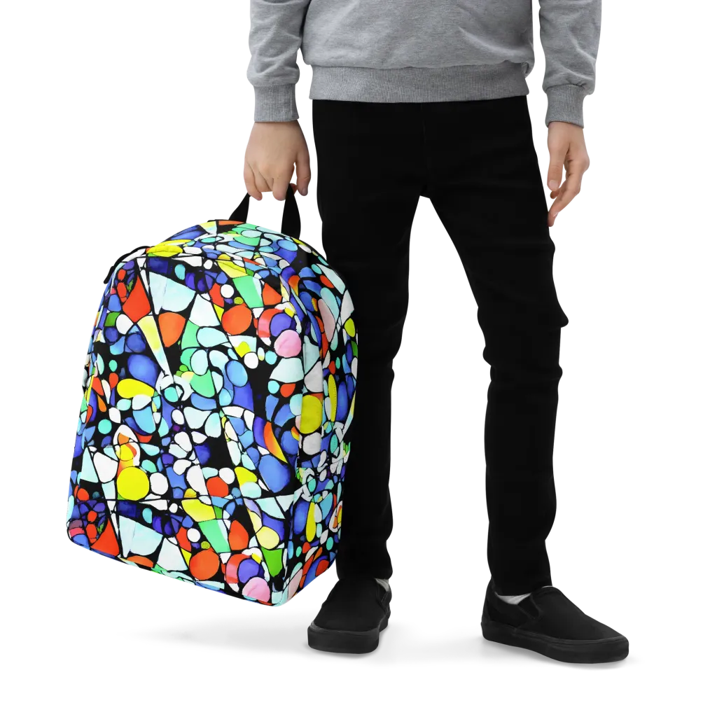 Spectrum Shards on Minimalist Backpack — Zoomed-in