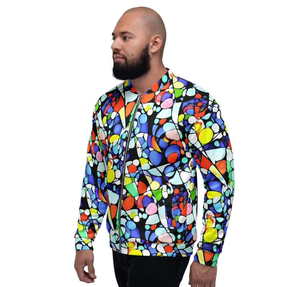 Spectrum Shards on Bomber Jacket — Left