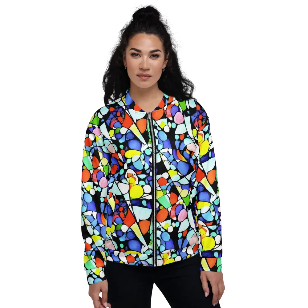 Spectrum Shards on Bomber Jacket — Front