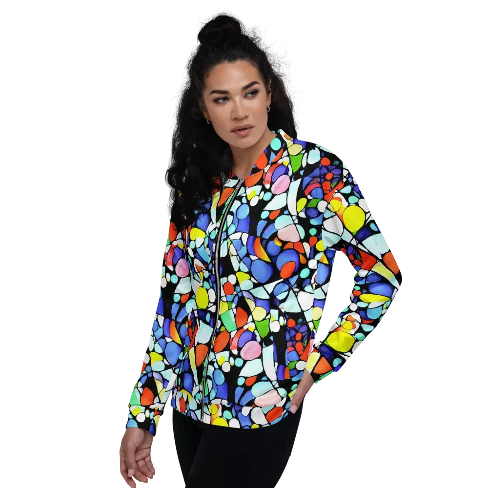 Spectrum Shards on Bomber Jacket — Left