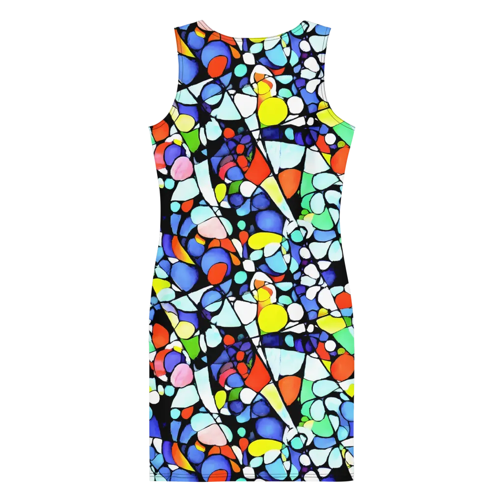 Spectrum Shards on Bodycon Dress — Back