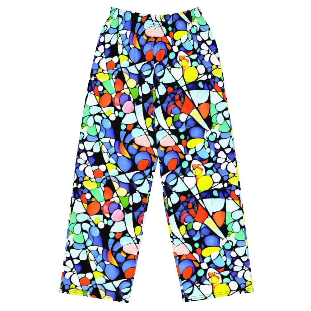 Spectrum Shards on Wide-Leg Pants — Front