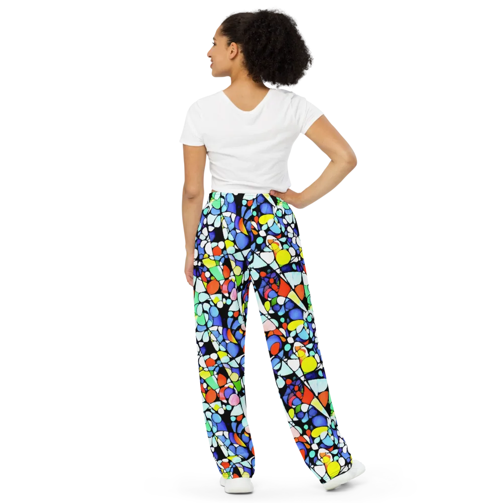 Spectrum Shards on Wide-Leg Pants — Back