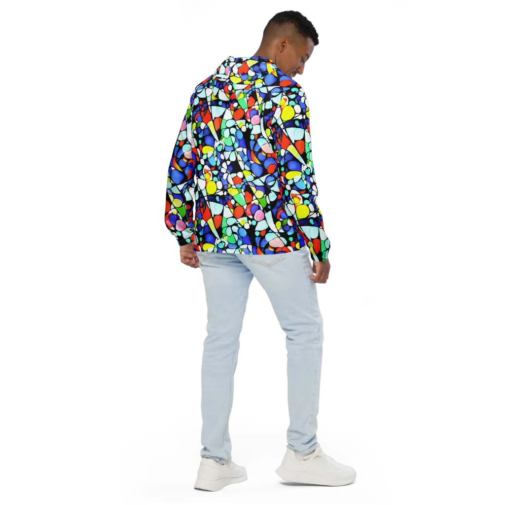 Spectrum Shards on Men's Windbreaker — Back