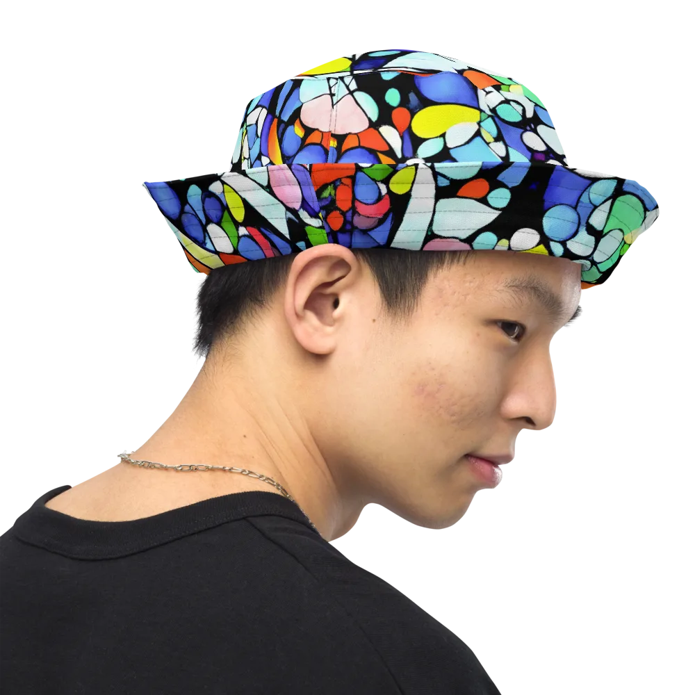 Spectrum Shards on Reversible Bucket Hat — Right Outside
