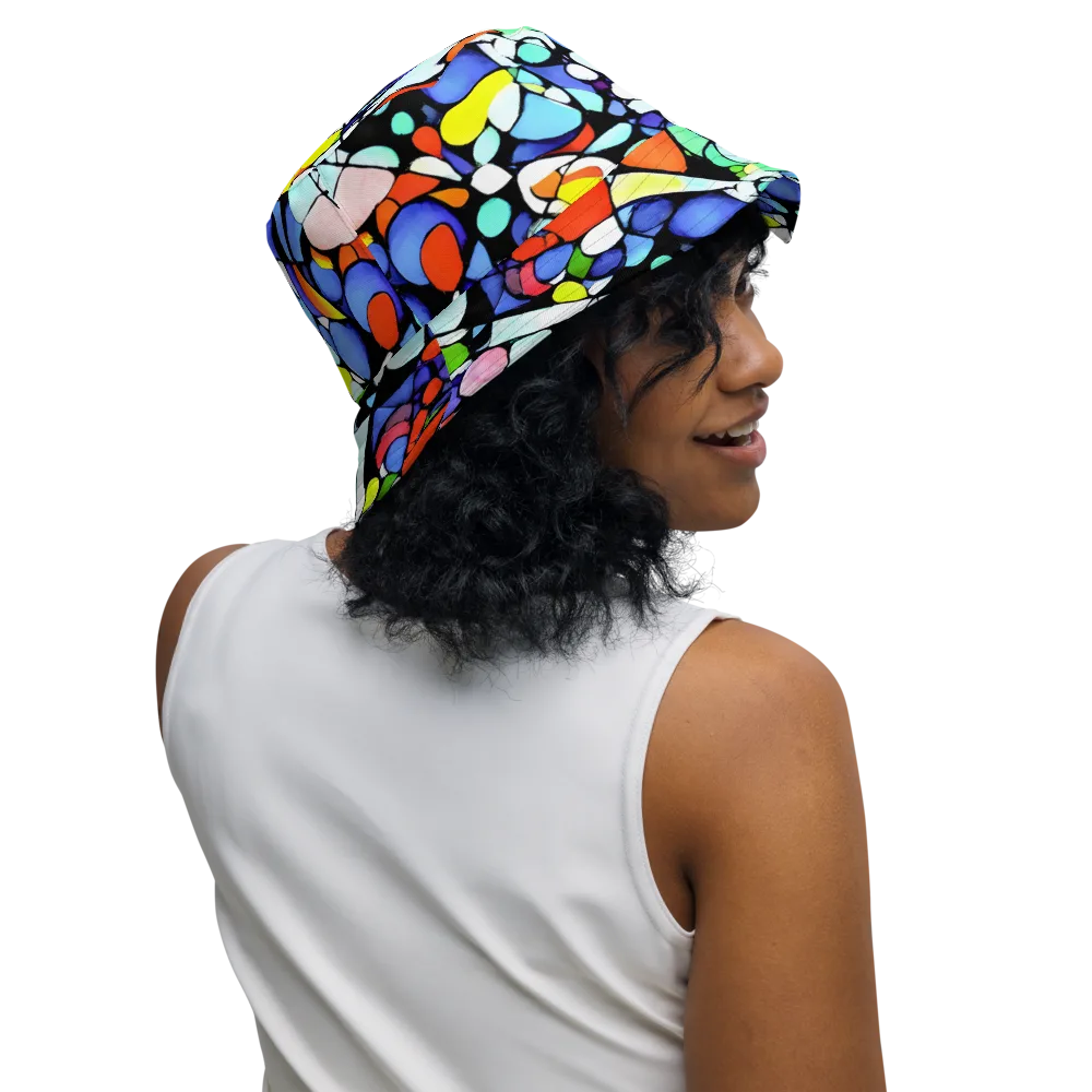 Spectrum Shards on Reversible Bucket Hat — Right Outside