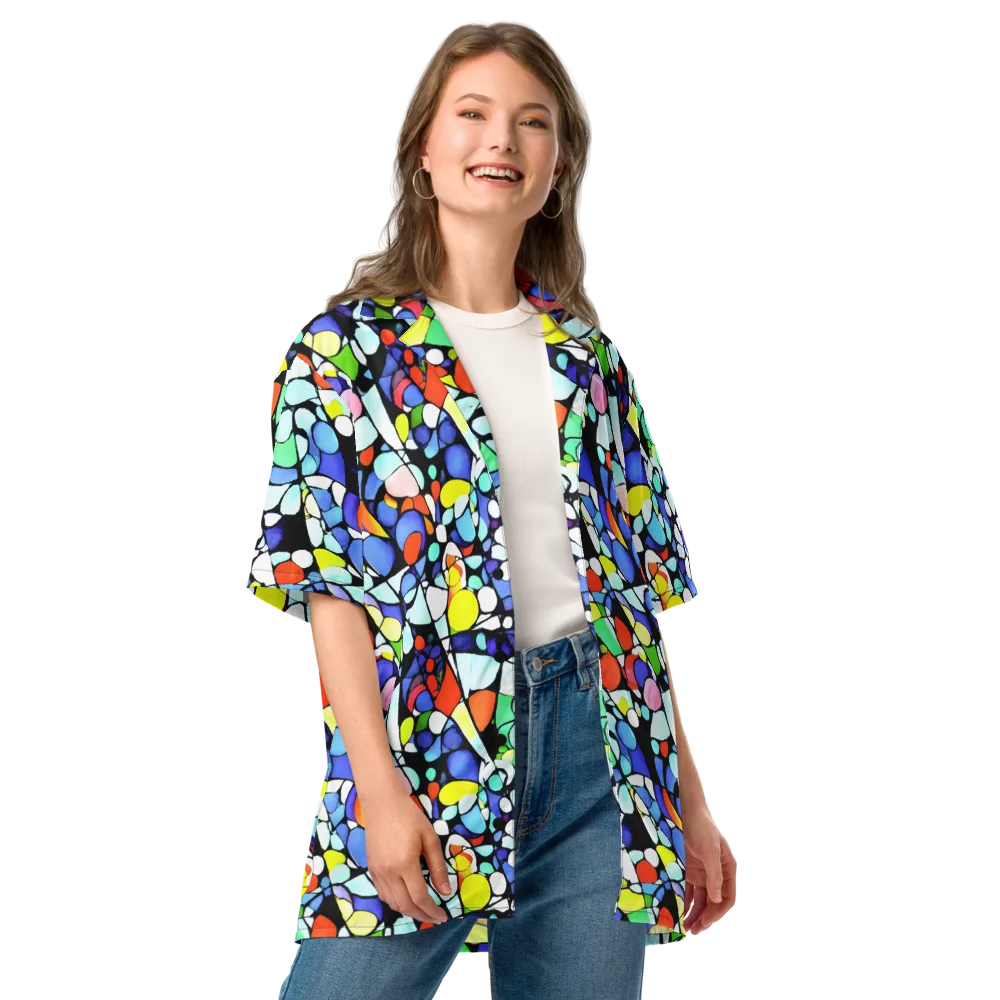Spectrum Shards on Button Shirt — Front