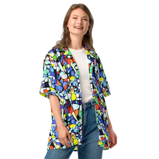 Spectrum Shards on a Button Shirt