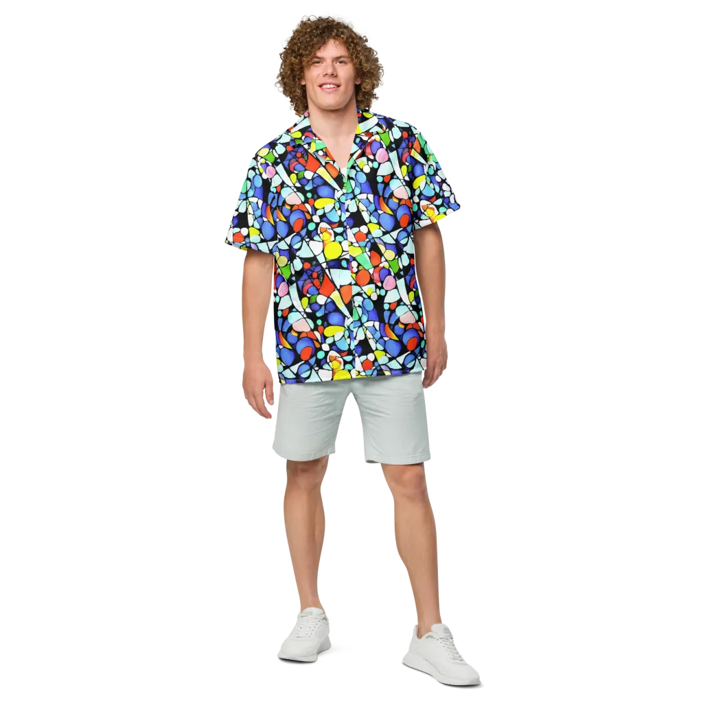 Spectrum Shards on Button Shirt — Front