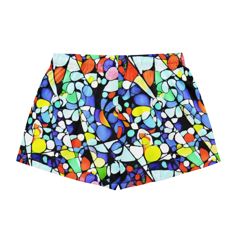 Spectrum Shards on Women's Pajama Shorts — Back