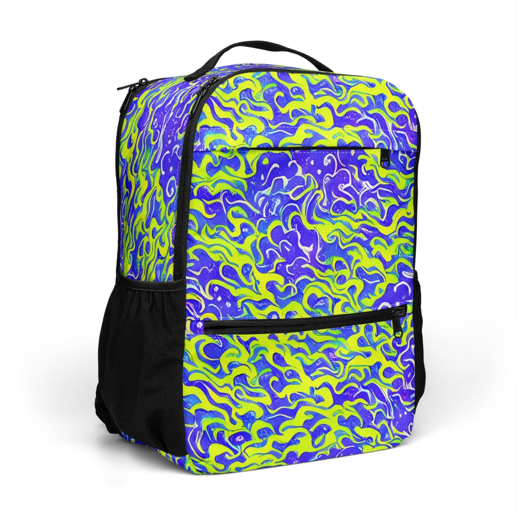 Electric Eelgrass on Utility Backpack — Right Front