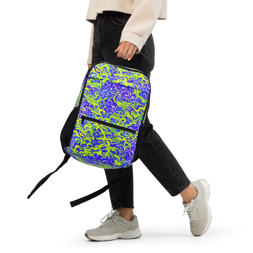Electric Eelgrass on Utility Backpack — Front
