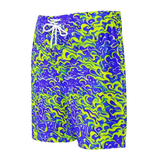 Electric Eelgrass on a Men's Board Shorts