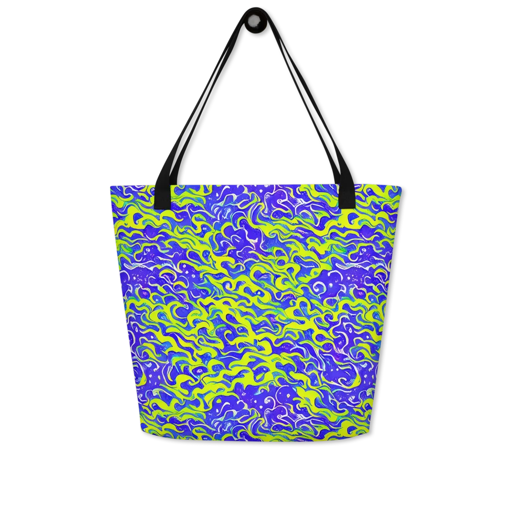 Electric Eelgrass on Large Tote Bag W/ Pocket — Front