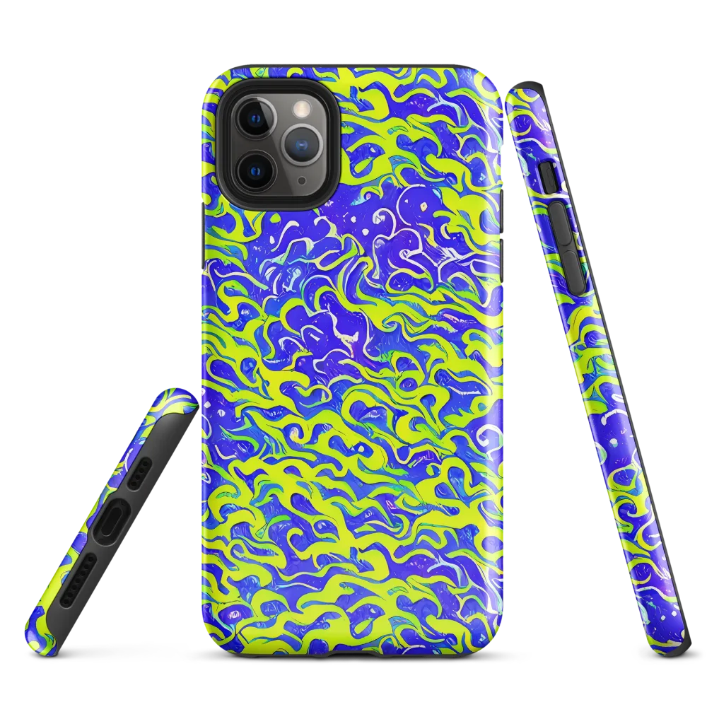 Electric Eelgrass on Tough Case for iPhone® — Front