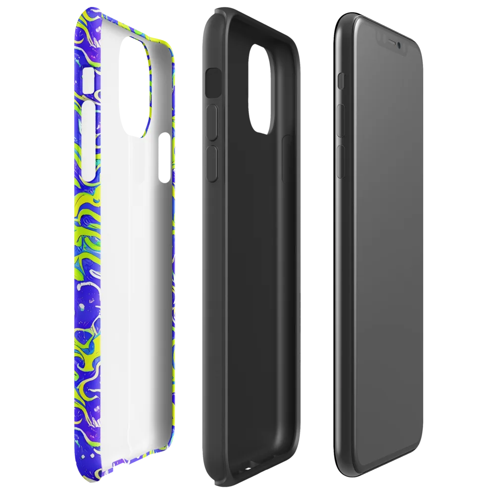 Electric Eelgrass on Tough Case for iPhone® — Right