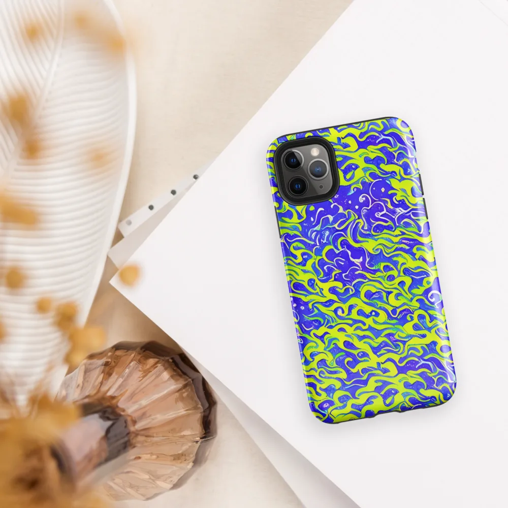 Electric Eelgrass on Tough Case for iPhone® — Front
