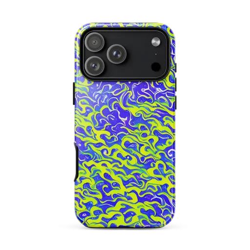 Electric Eelgrass on a Tough Case for iPhone®