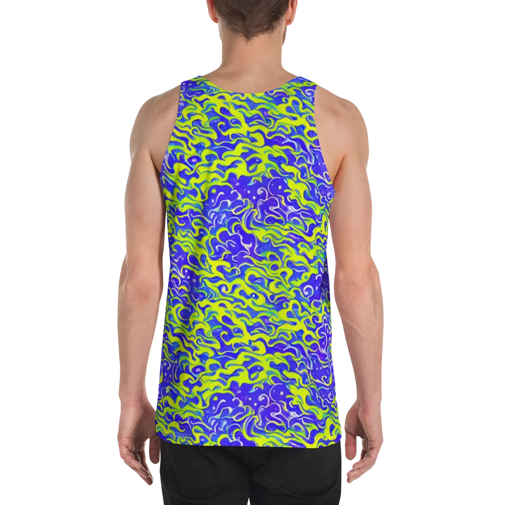 Electric Eelgrass on Men's Tank Top — Back