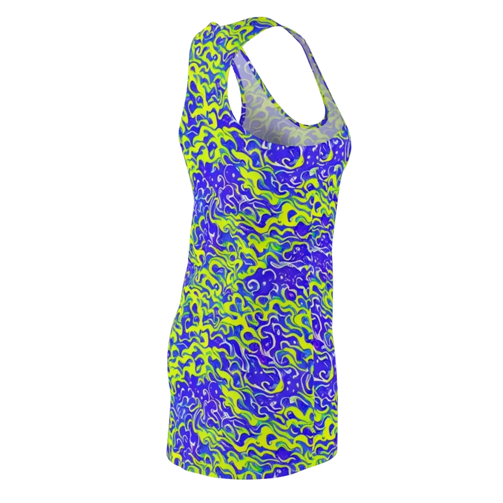 Electric Eelgrass on Racerback Dress — Back Side