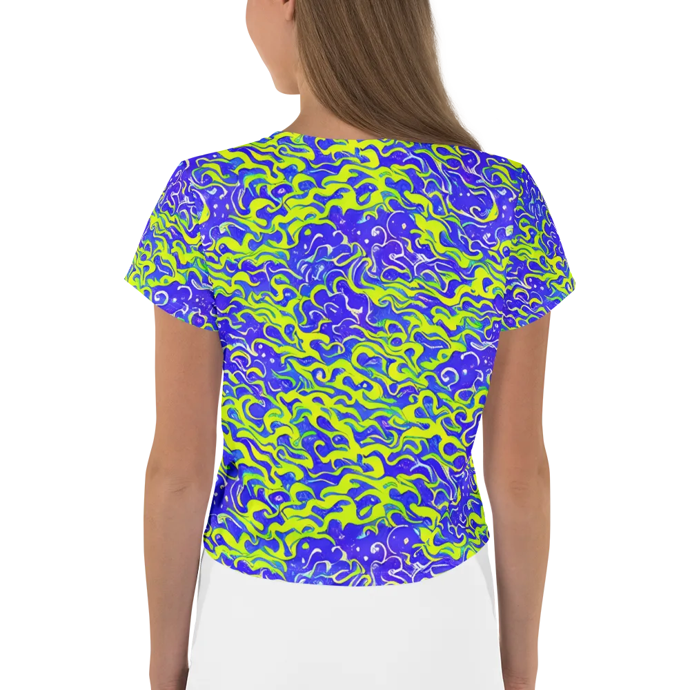 Electric Eelgrass on Crop Tee — Back