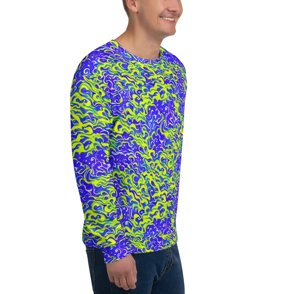 Electric Eelgrass on Sweatshirt — Right Front