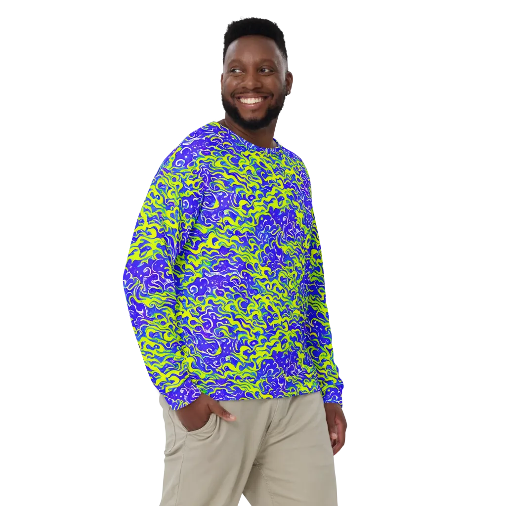 Electric Eelgrass on Sweatshirt — Front