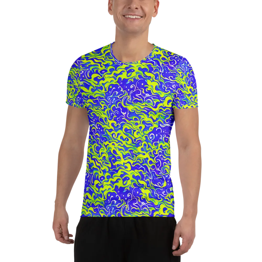 Electric Eelgrass on Men's Athletic T-Shirt — Front