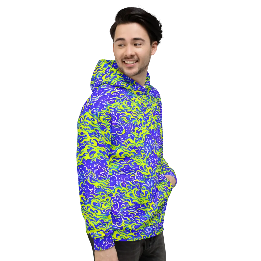 Electric Eelgrass on Hoodie — Right
