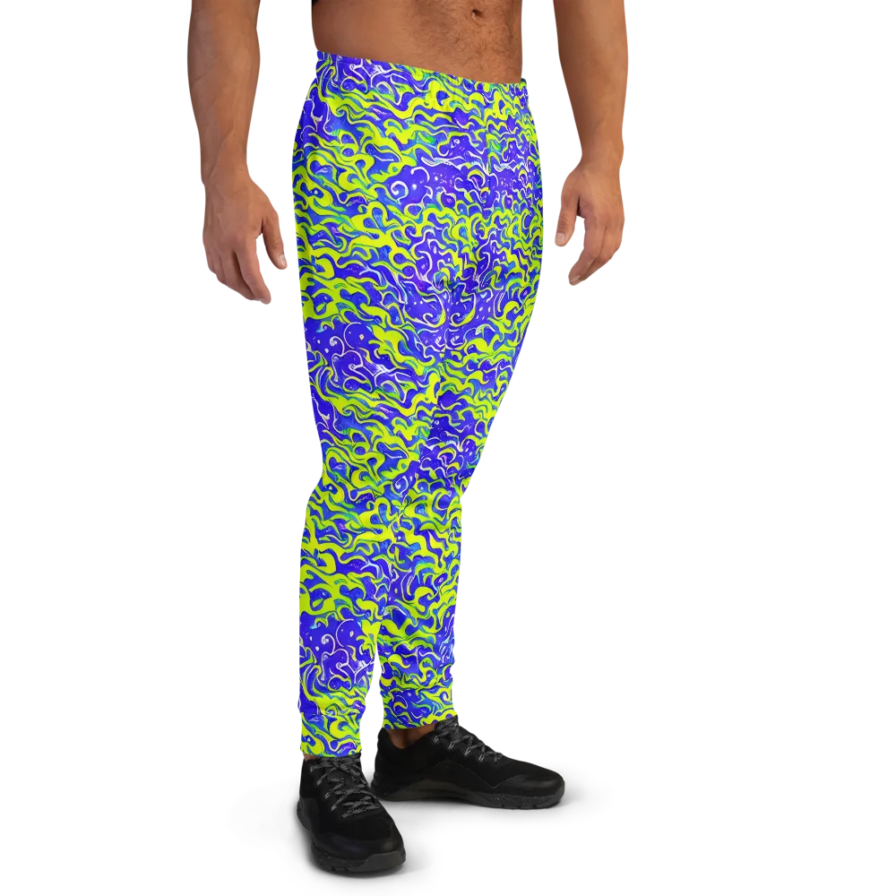 Electric Eelgrass on Men's Joggers — Right