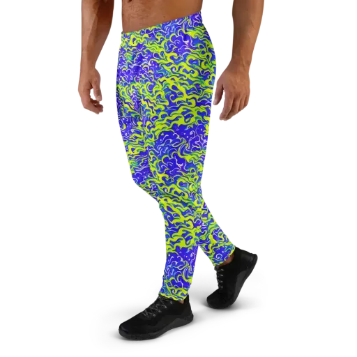 Electric Eelgrass on a Men's Joggers