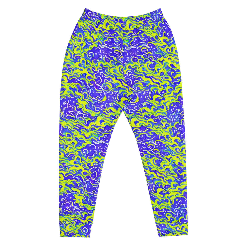 Electric Eelgrass on Men's Joggers — Front