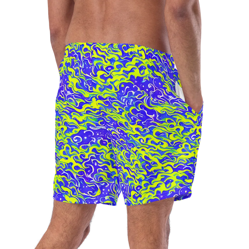 Electric Eelgrass on Swim Trunks — Right Back