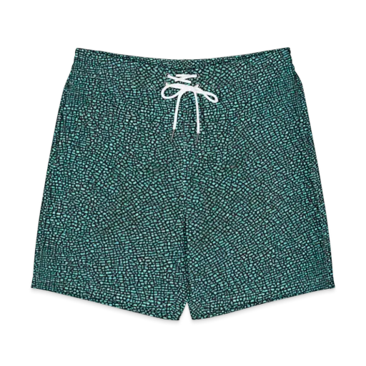 Aqua Shatter on a Men's Board Shorts