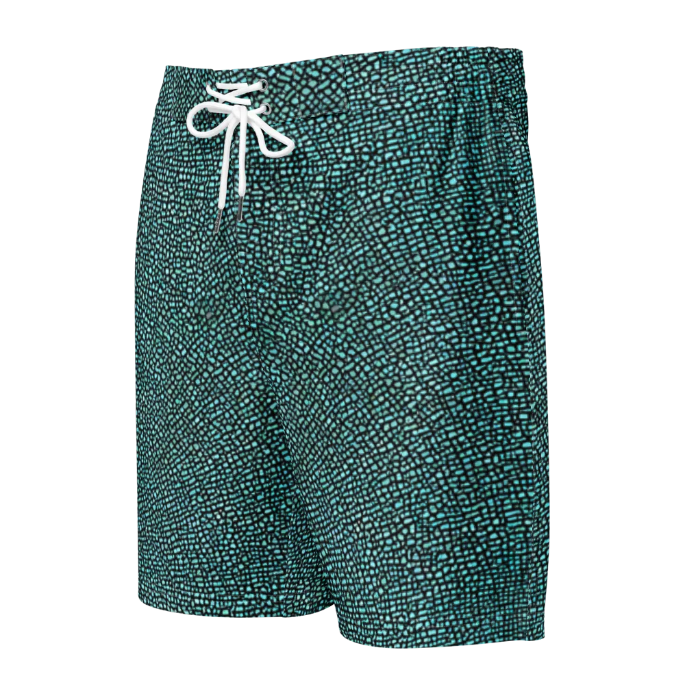 Aqua Shatter on Men's Board Shorts — Front