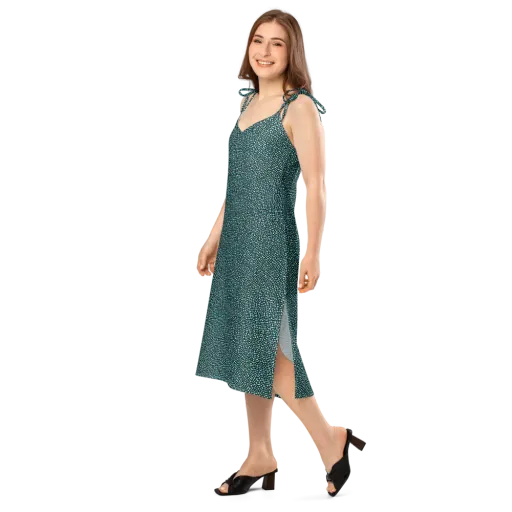 Aqua Shatter on a Slip Dress