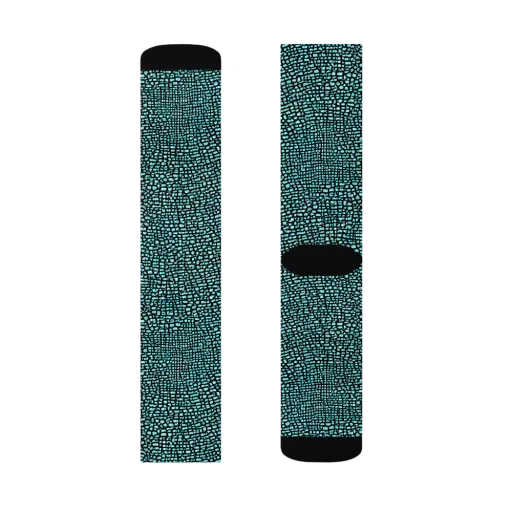 Aqua Shatter on a Socks