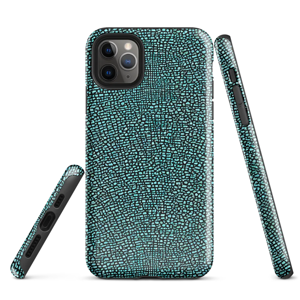 Aqua Shatter on Tough Case for iPhone® — Front