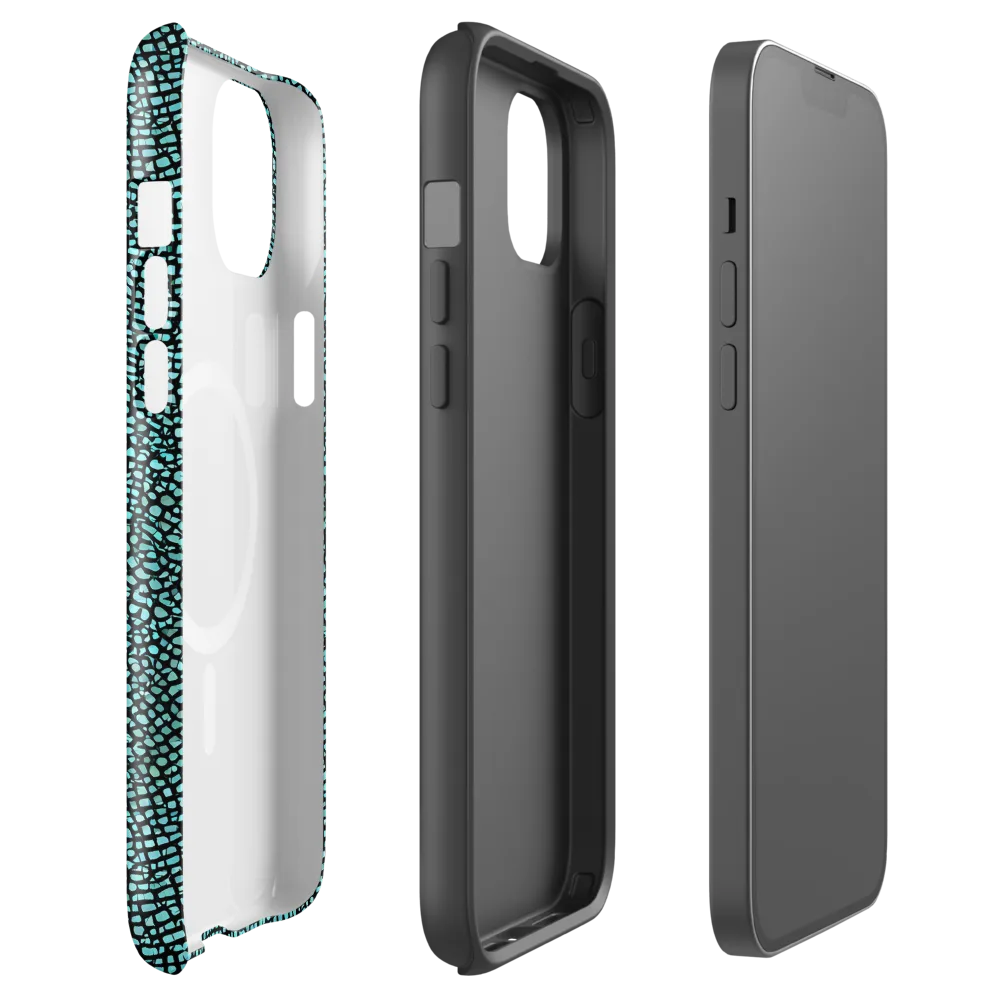 Aqua Shatter on MagSafe Tough Case for iPhone® — Front